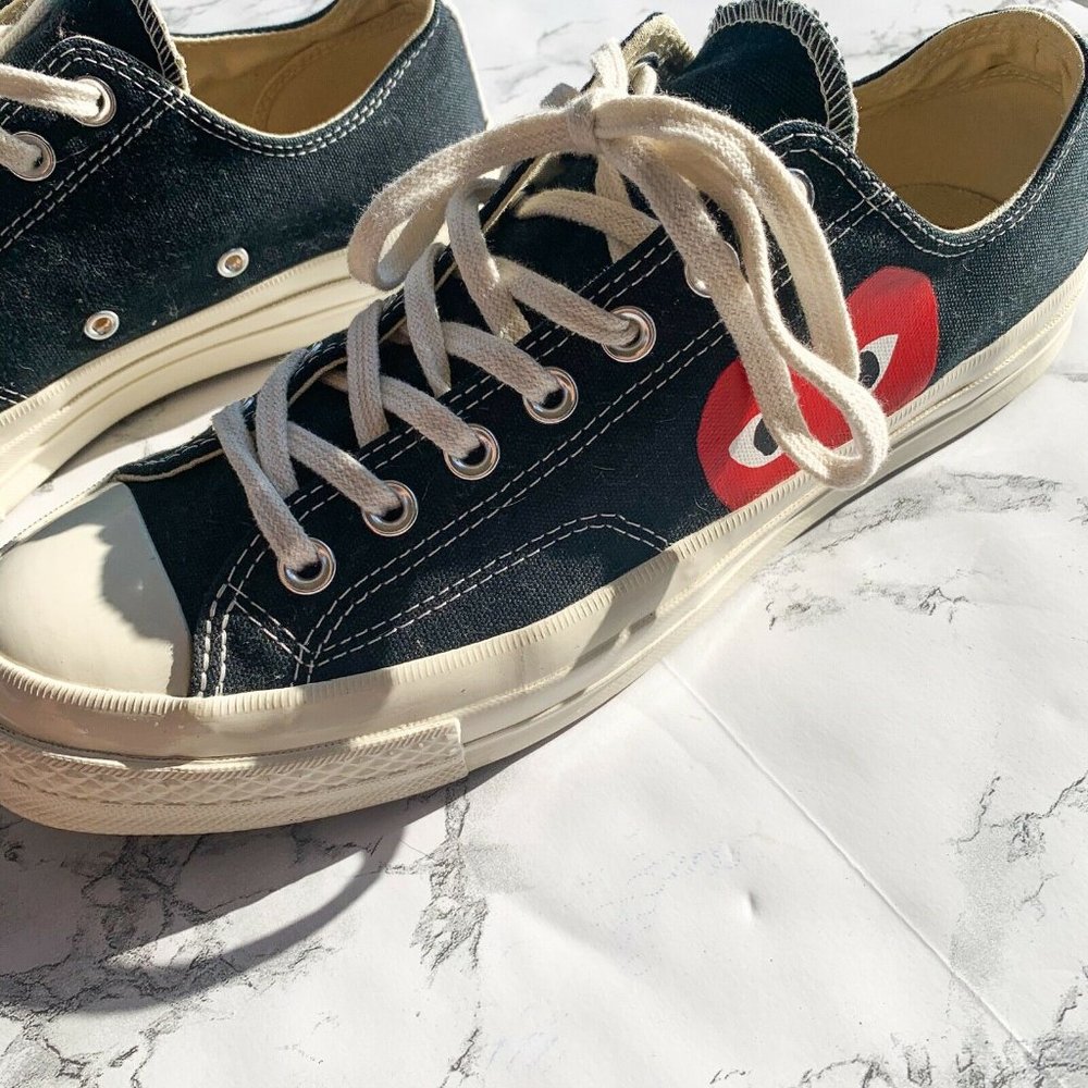 Converse Comme Des Garcons Play LaceUp Sneakers 10 - Picture 3 of 10